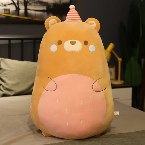 Little Animals Plush Toy – 45–80cm Squishy Dinosaur, Pig, Penguin & Bear Soft Cushion Doll