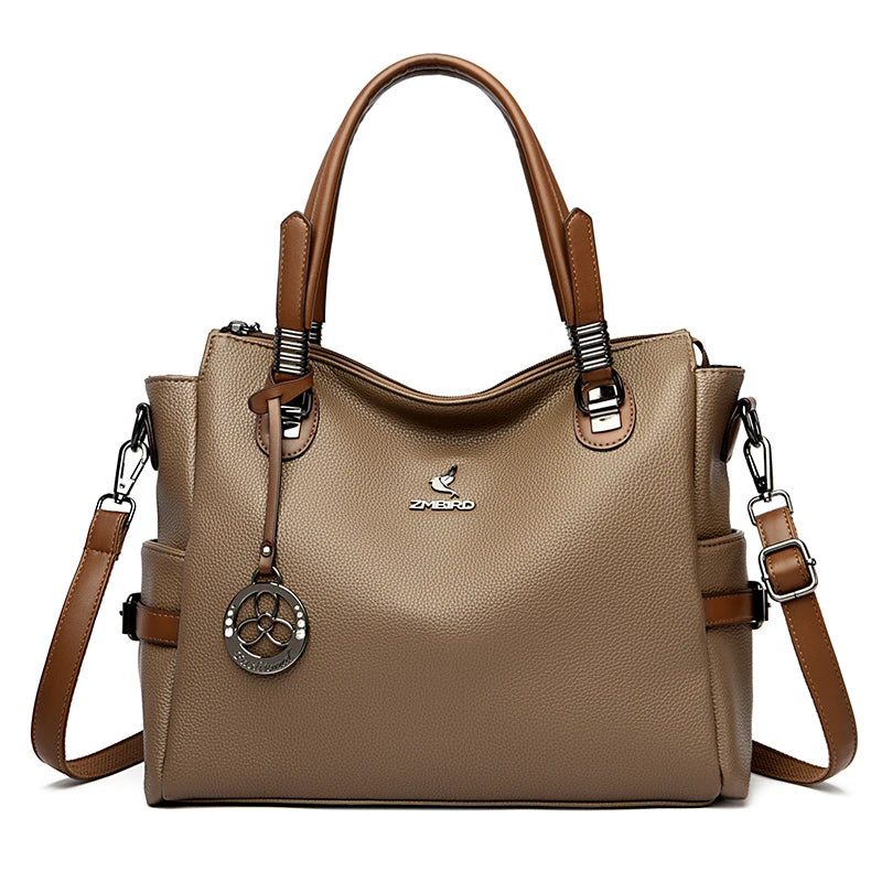 Luxury Soft Leather Shoulder Bag for Women