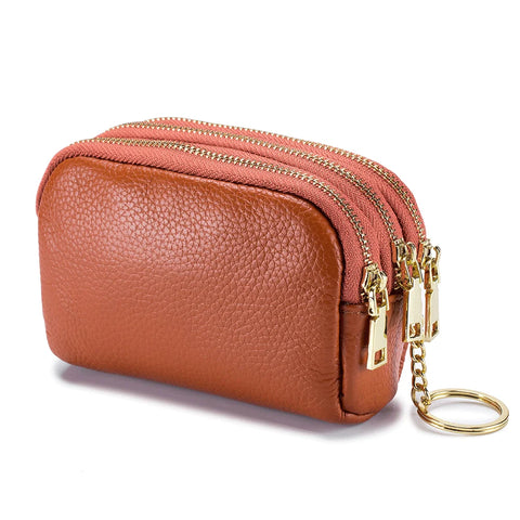 Zency Genuine Leather Multicolor Mini Wallet for Women