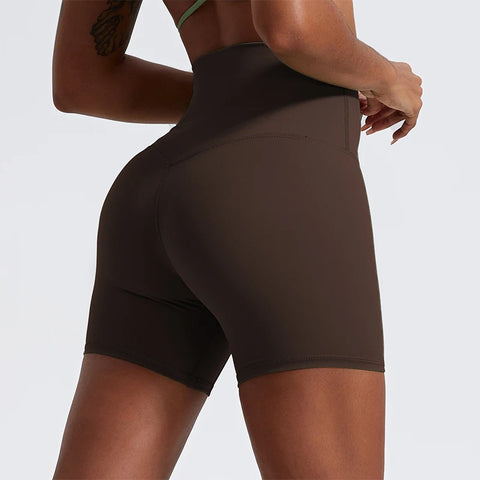 Super Soft High-Waist Push-Up Gym Shorts – Premium Yoga & Cycling Shorts for Women