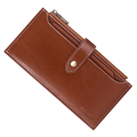 Zency Genuine Leather Wallet Card Case for Women