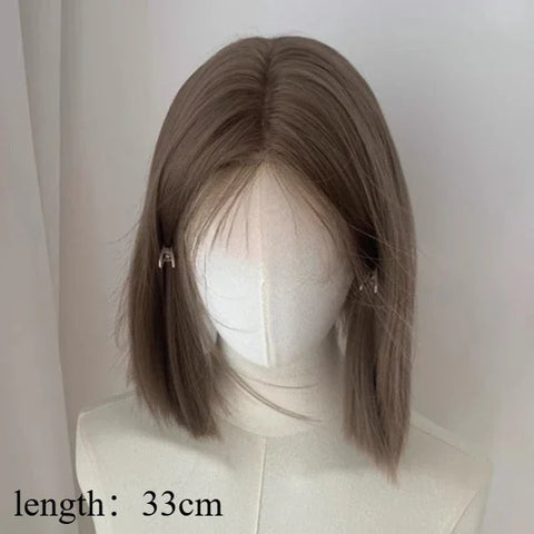 Ashley Sweet Short Bob Wig - Pink Blonde Lace Front Cosplay