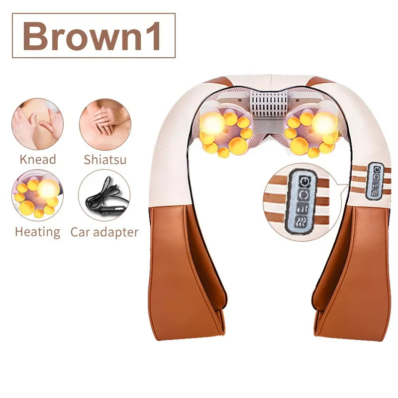 JinKaiRui U-vormige Shiatsu-massager met geschenkdoos 