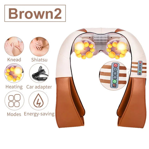 JinKaiRui U Shape Shiatsu Massager with Gift Box