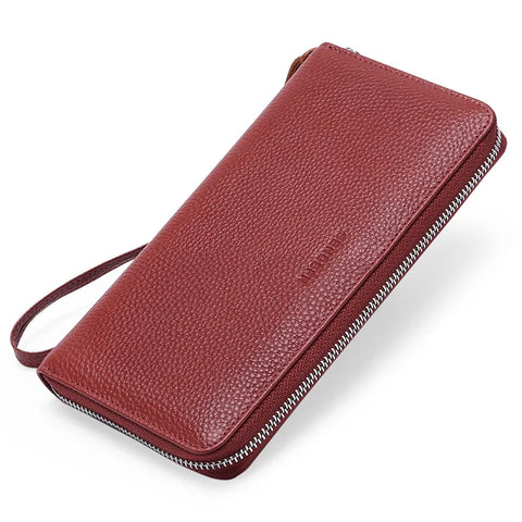 Zency Women's RFID Leather Organizer Wallet - Stylish & Secure