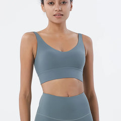 SOISOU Nylon Bra Top: Sexy, Supportive Sports Bra in 15 Colors
