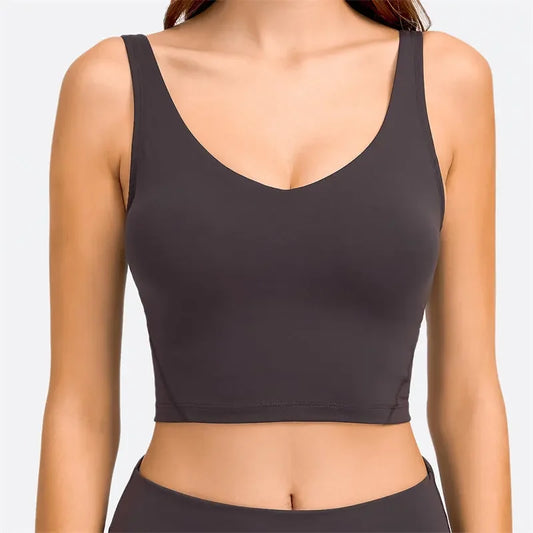 Nepoagym PASSION Tank Top with Built-In Bra for Yoga & Gym