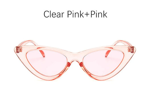 Vintage roze cat-eye zonnebril - Retro UV400 damesmode