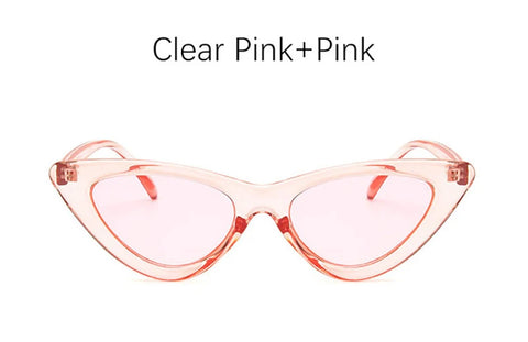 Vintage roze cat-eye zonnebril - Retro UV400 damesmode