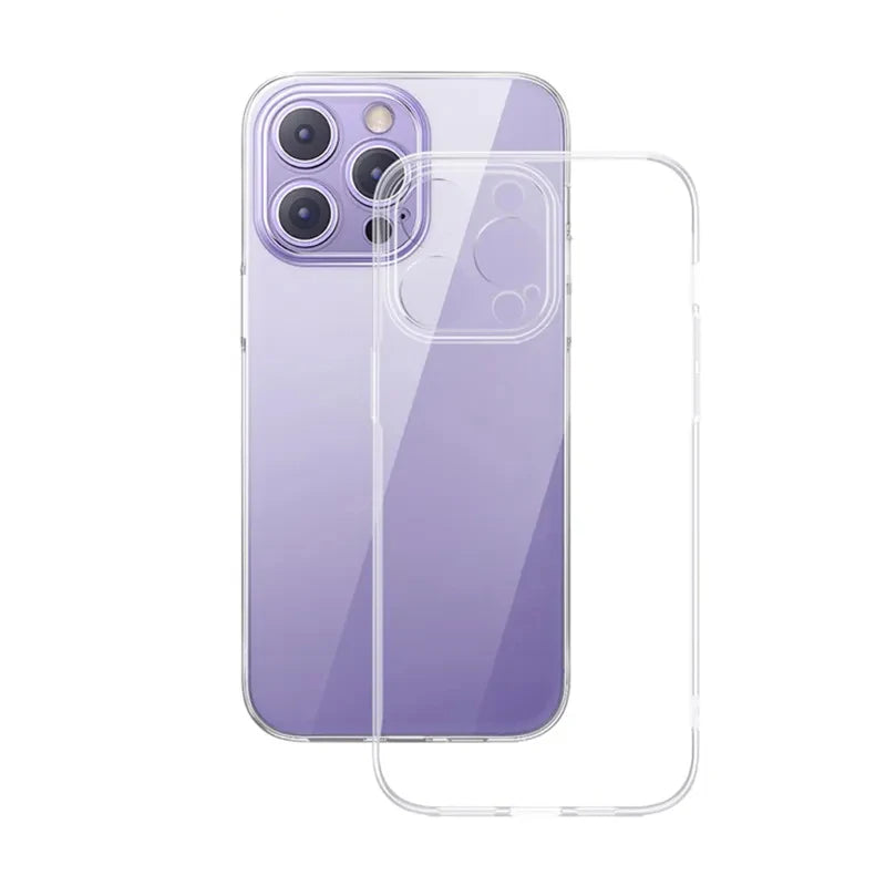 Baseus Clear TPU Case for iPhone 11-16 Pro Max Plus - Soft, Transparent Protection for XS Max, XR, X