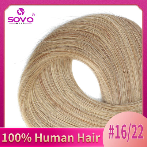 V-Shape Clip In Hair Extensions 100% Human Hair