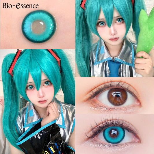Bio-essence Korean Colored Contact Lenses - Pink & Cyan