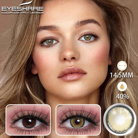 EYESHARE Natural Gray Contact Lenses - Yearly Fashion