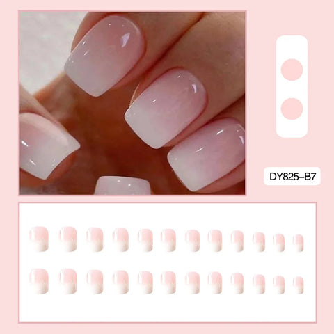 VITAGWX French False Nails - Diamond Glitter Press-On Nail Tips