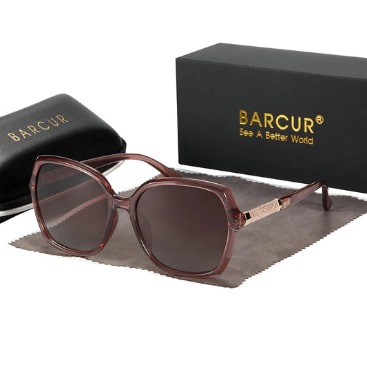 BARCUR Gradient Polarized Zonnebril – UV400 Modieuze Zonnebrillen voor Dames