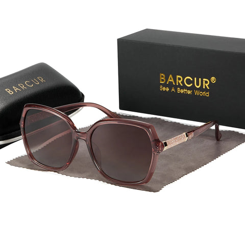 BARCUR Gradient Polarized Zonnebril – UV400 Modieuze Zonnebrillen voor Dames