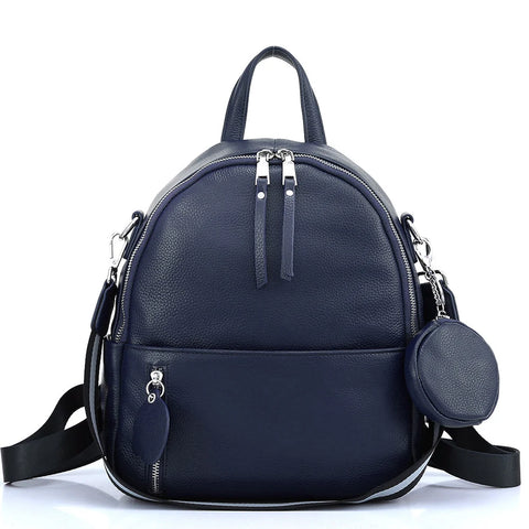 Zency Soft Cowhide Leather Backpack - Timeless Elegance for Everyday Adventures