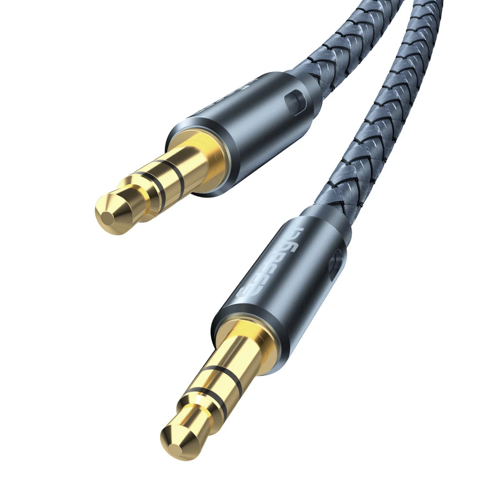 Essager 3.5mm Aux Cable - Durable Speaker Wire for Car & Headphones, Compatible with Samsung & Xiaomi