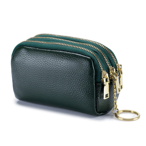 Zency Genuine Leather Multicolor Mini Wallet for Women