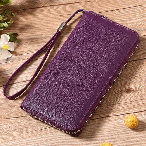 Zency Women's RFID Leather Organizer Wallet - Stylish & Secure