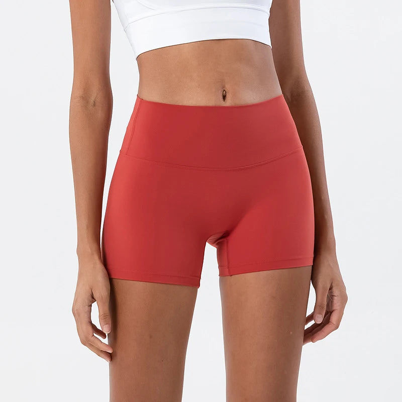 SOISOU Women's High Waist Nylon Gym Shorts