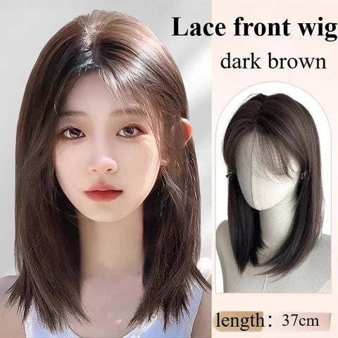 Ashley Sweet Short Bob Wig - Pink Blonde Lace Front Cosplay