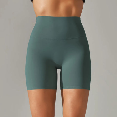 Summer High-Waist Push-Up Yoga Shorts – Fitness, Gym & Bike Shorts for Women