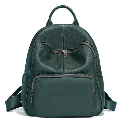 Zency Women Backpack - 100% Genuine Leather Travel & Schoolbag