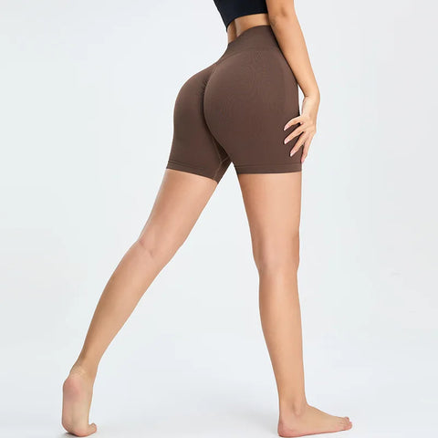 Seamless High-Waist Sports Shorts – Scrunch Push-Up Booty Shorts for Women’s Yoga, Gym & Cycling
