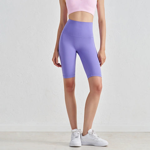 SOISOU Dames Nylon Shorts met Hoge Taille