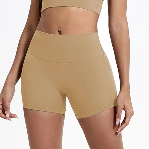 Hearuisavy High-Waist Butt-Lift Sports Shorts – Slim-Fit Yoga, Gym & Cycling Shorts for Women
