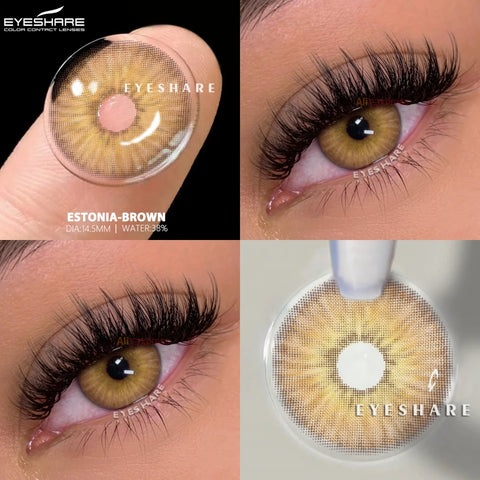 EYESHARE Color Contact Lenses – Natural Gray, Blue, Green, Brown Eyes