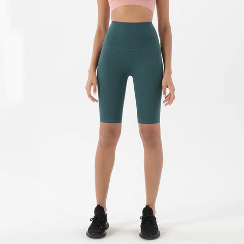 SOISOU Dames Nylon Shorts met Hoge Taille