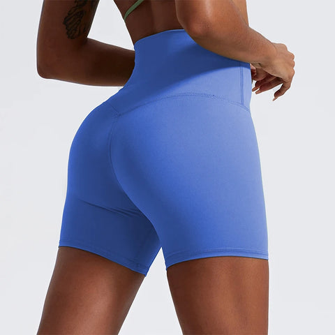 Super Soft High-Waist Push-Up Gym Shorts – Premium Yoga & Cycling Shorts for Women