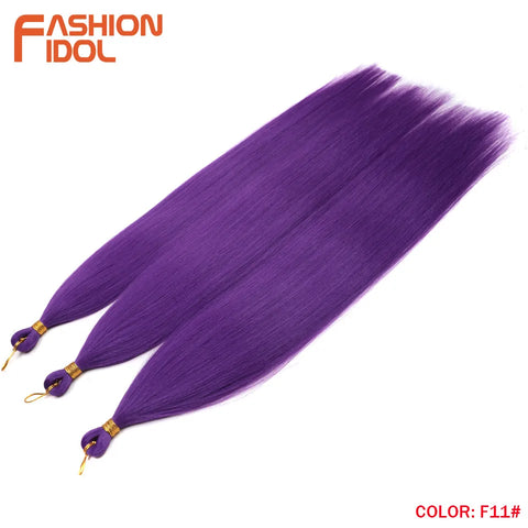 28" 3PCS Ariel Straight Pony Hair Bundles - Ombre Silver Grey