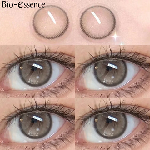 Bio-essence 1 Pair Natural Brown Colored Contact Lenses