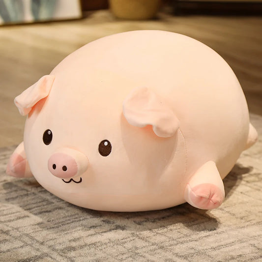 Squish Pig Plush Pillow – 40/50/60/80cm Soft Lying Piggy Stuffed Toy for Kids’ Comfort & Gifts