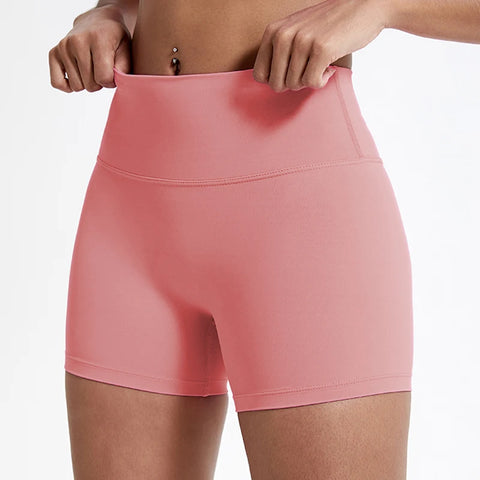 Hearuisavy High-Waist Butt-Lift Sports Shorts – Slim-Fit Yoga, Gym & Cycling Shorts for Women