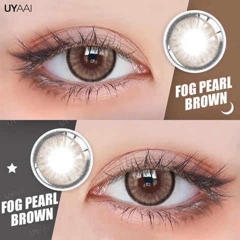 UYAAI Brown Colored Contact Lenses with Degree