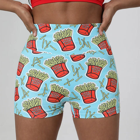 SOISOU Printed Beach Shorts for Women - High Waist, Breathable & Stylish