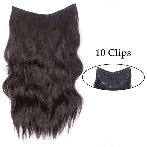 Synthetic 5 Clip In Hair Extensions 80CM - Long Straight Hairpiece