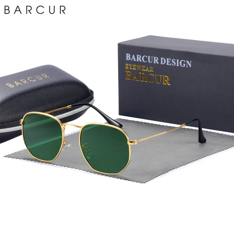 BARCUR Klassieke Vierkante Gepolariseerde Zonnebril – Lichtgewicht UV400 Unisex Bril