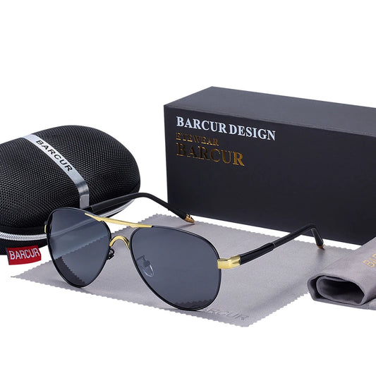 BARCUR Classic Pilot gepolariseerde zonnebril – UV400 unisex pilotenzonnebril