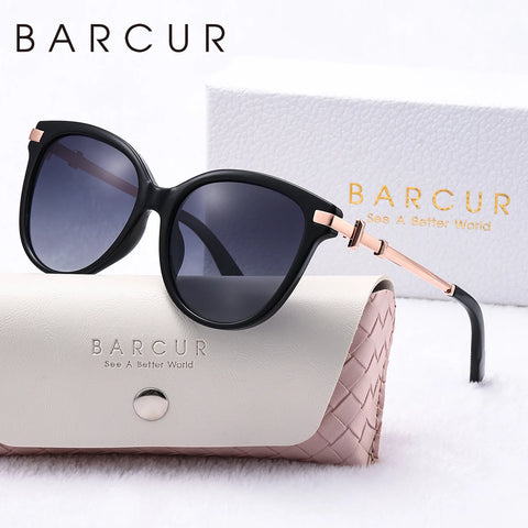 BARCUR High-End Gepolariseerde Zonnebril – UV400 Roestvrijstalen Dameszonnebril