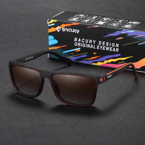 BARCUR Original Square Sports Polarized Zonnebril – UV400 Unisex Brillen voor Rijden en Buitenshuis