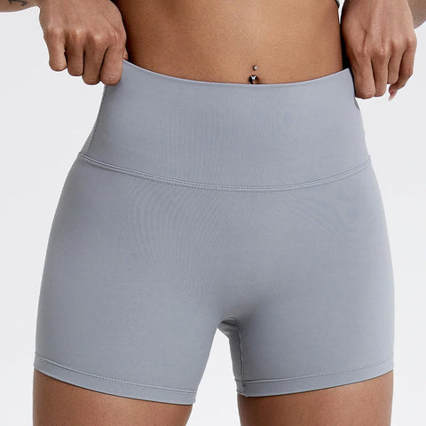 Hearuisavy High-Waist Butt-Lift Sports Shorts – Slim-Fit Yoga, Gym & Cycling Shorts for Women