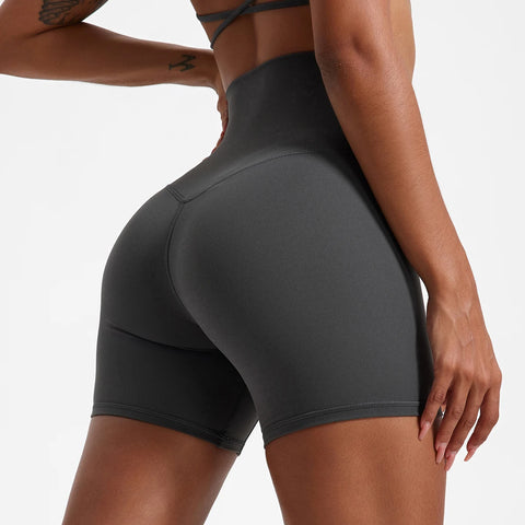 Hearuisavy High-Waist Push-Up Gym Shorts – Premium Workout & Cycling Shorts for Women