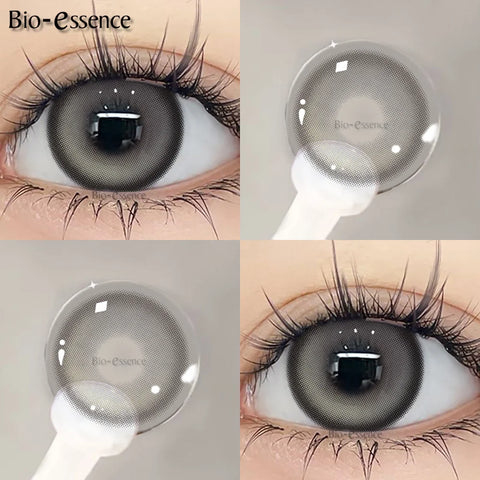 Bio-essence 1 Pair Natural Brown Colored Contact Lenses