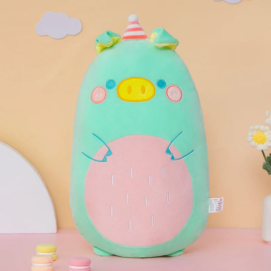 Little Animals Plush Toy – 45–80cm Squishy Dinosaur, Pig, Penguin & Bear Soft Cushion Doll