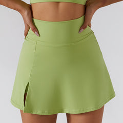 Summer Slit Yoga Sports Skirt – Comfortable High-Quality Skort for Fitness & Outdoor Riding